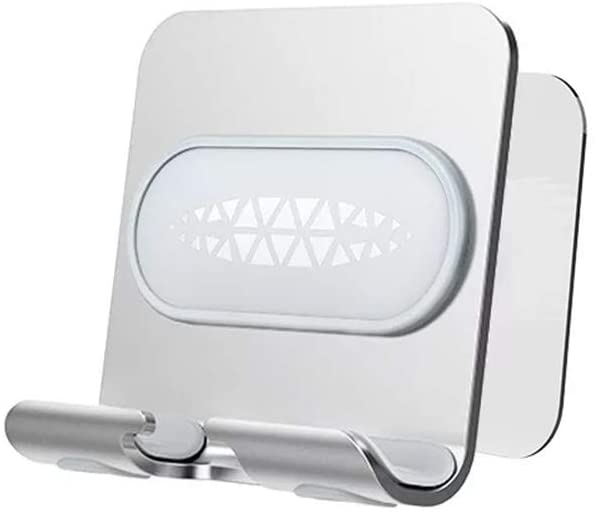 Wall Mobile PHONE Bracket Mount Stand with Adhesive for Universal CELL PHONE, iPad (Silver Gray)''''